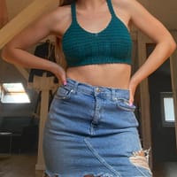 crocheted blouse