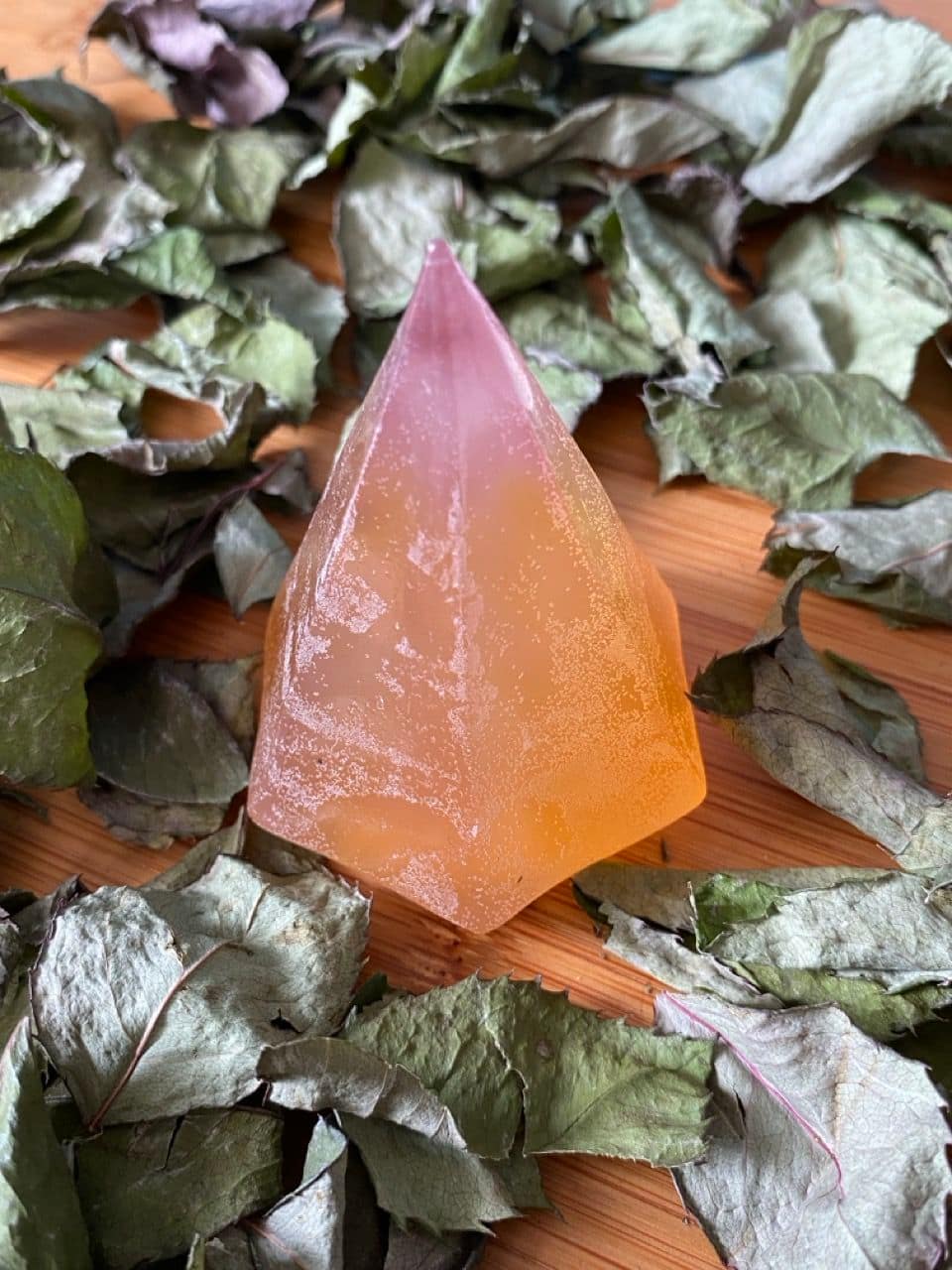"Diament" naturalne mydło - lśniące marmurkowe boho - obrazek 2